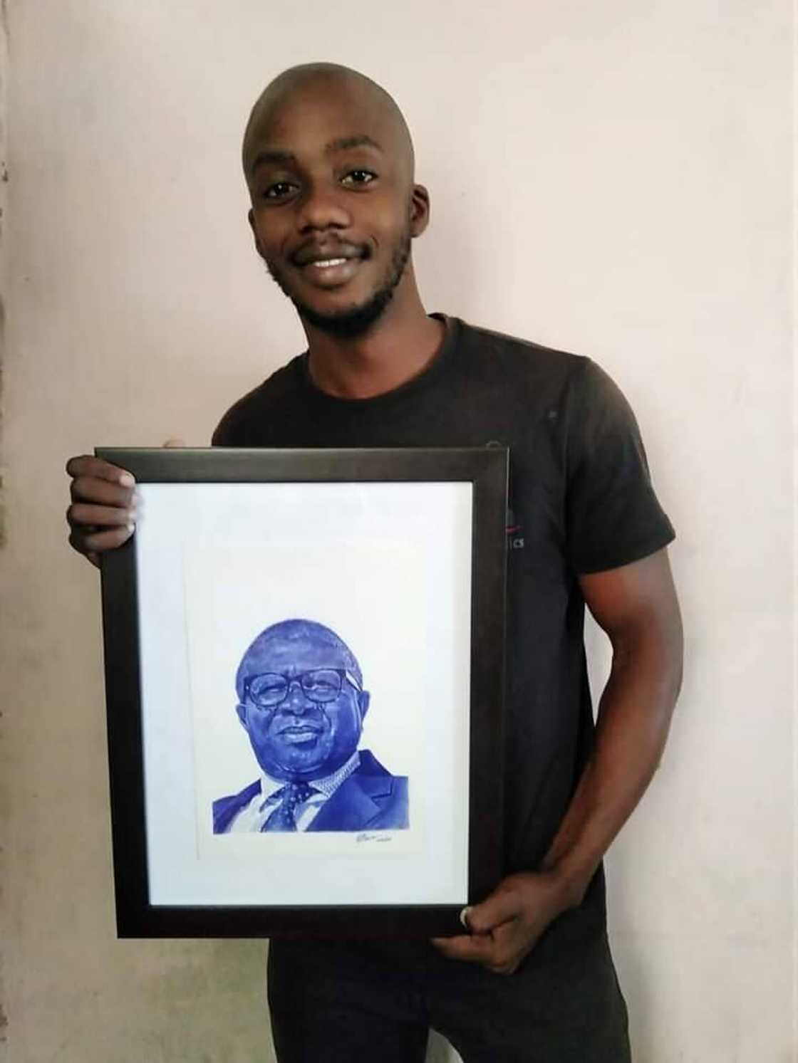 Exclusive: Meet Kagiso Mabusela Who Draws Pretty Art of Politicians