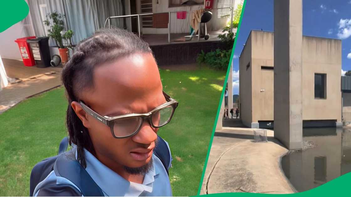 Foreign man visits Apartheid Museum