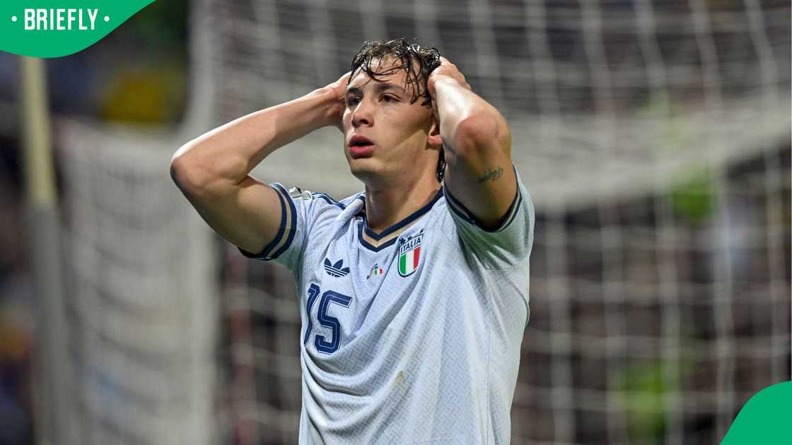 Italy's Pio Esposito was disappointed after the team failed to qualify for the FIFA World Cup Italy's Pio Esposito was disappointed after the team failed to qualify for the FIFA World Cup