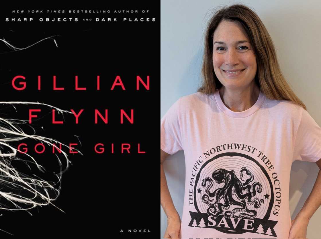 Gone Girl cover and Gillian Flynn Gone Girl cover and Gillian Flynn