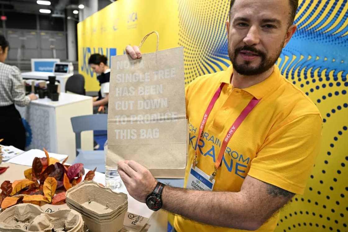 Ukrainian startups such as Releaf Paper at the annual CES consumer electronics show pitched their ideas, and sought funding, saying that people are united in efforts to keep that nation strong despite the invation by Russia Ukrainian startups such as Releaf Paper at the annual CES consumer electronics show pitched their ideas, and sought funding, saying that people are united in efforts to keep that nation strong despite the invation by Russia