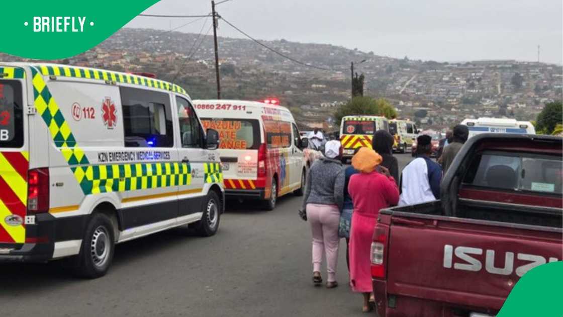 Several learners were treated at the scene of another taxi accident