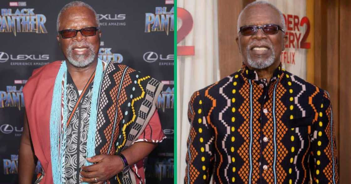 John Kani rocked a Thebe Magugu original. John Kani rocked a Thebe Magugu original.