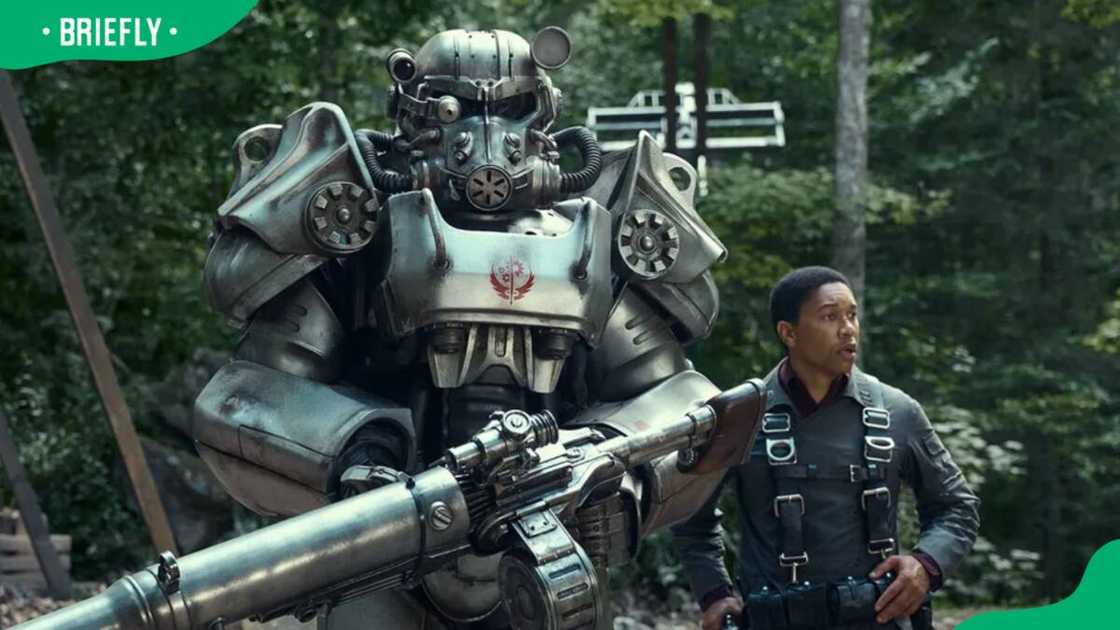 Fallout's characters on set Fallout's characters on set