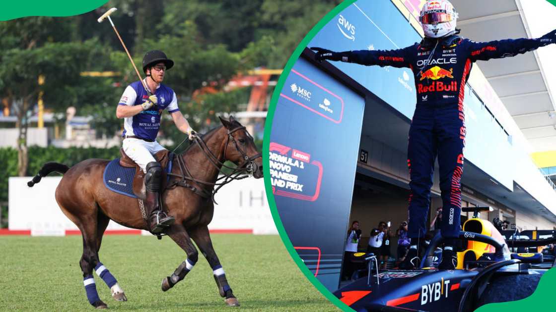 Max Verstappen and Prince Harry Max Verstappen and Prince Harry