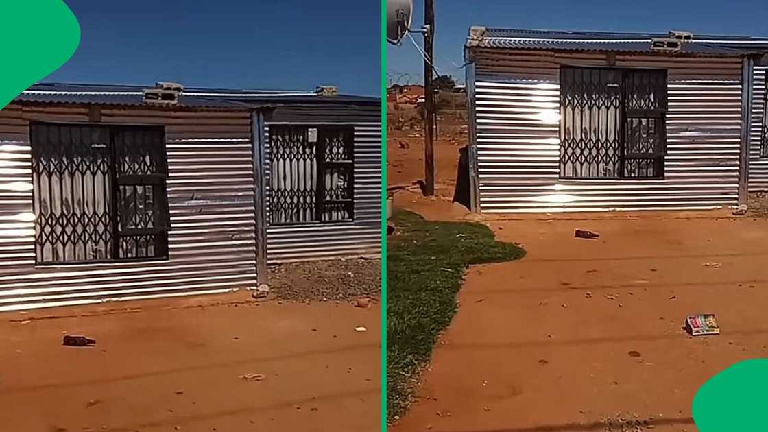 A TikTok video shows a stunning shack house that impressed SA. A TikTok video shows a stunning shack house that impressed SA.