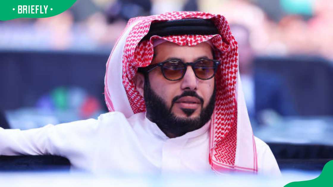 Turki Alalshikh at Wembley Stadium Turki Alalshikh at Wembley Stadium
