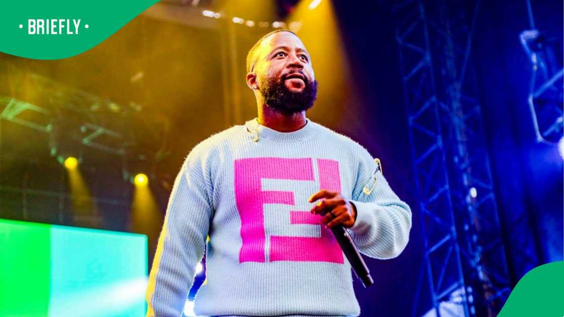 Cassper Nyovest made a surprise appearance at Toyota Stadium.