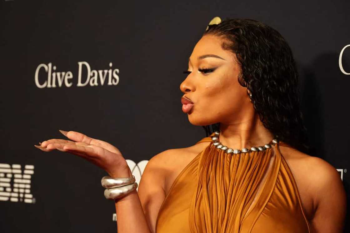 Megan Thee Stallion at the 66th GRAMMY Awards Pre-GRAMMY Gala & GRAMMY Salute To Industry Icons Megan Thee Stallion at the 66th GRAMMY Awards Pre-GRAMMY Gala & GRAMMY Salute To Industry Icons