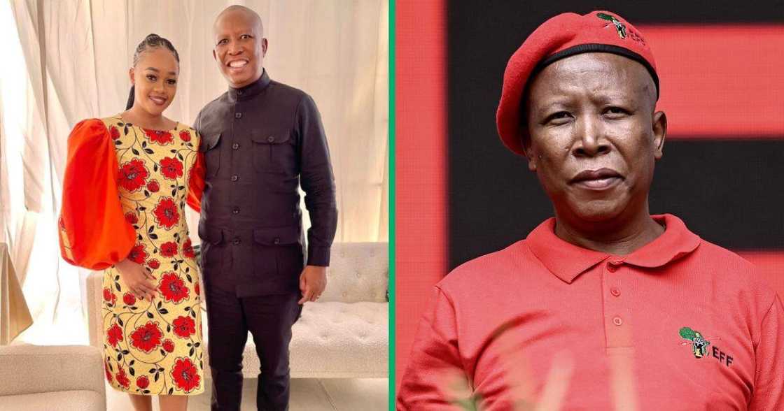 Julius Malema and wife Mantwa Malema at Durban July