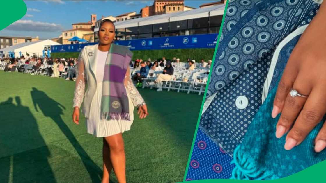 Anele Mgudlwa first Valentine's Day as married woman