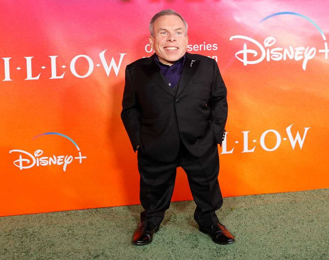 Warwick Davis at the Regency Village Theatre in Westwood, California. Warwick Davis at the Regency Village Theatre in Westwood, California.