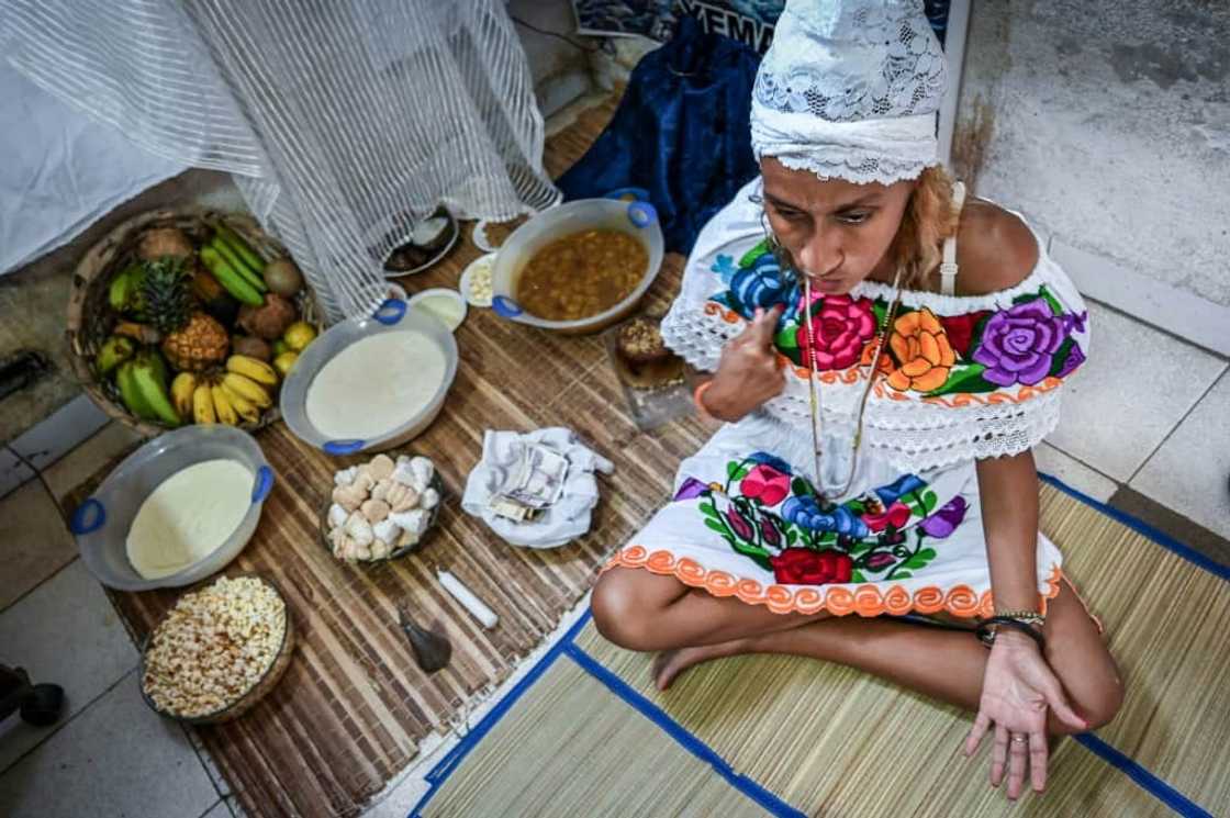 Aimee Ibanez is one of a growing number of priestesses of the Afro-Cuban Santeria faith