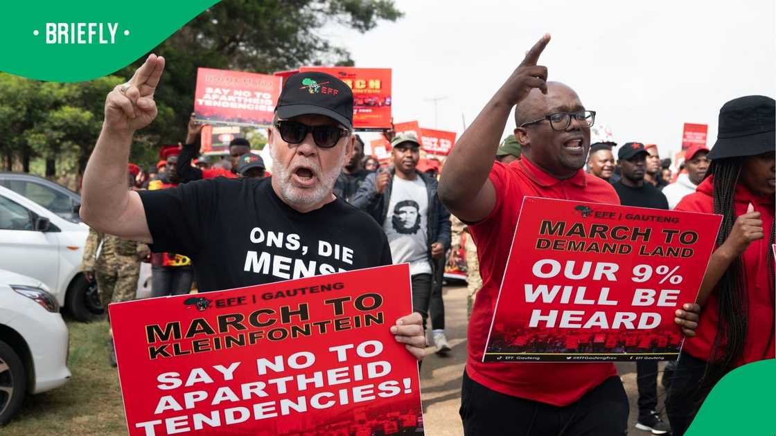 The EFF are not happy with Kleinfontein either
