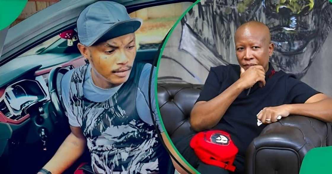 Shebeshxt was involved in a tragic car accident and Julius Malema assisted his medical bills.