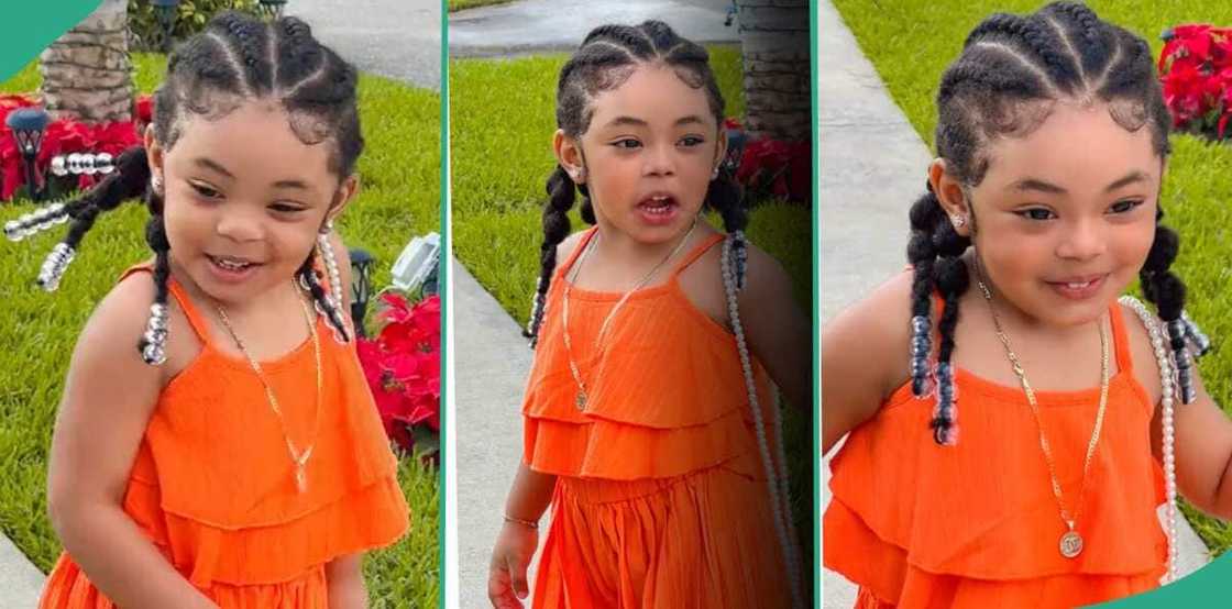Netizens loved a cute baby that had neat cornrows on her head Netizens loved a cute baby that had neat cornrows on her head