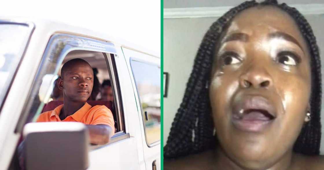 Woman in TikTok video scared by taxi drivers