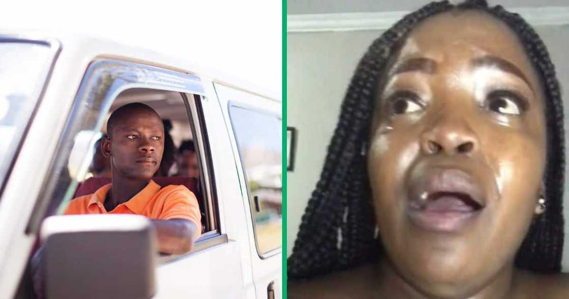 Woman in TikTok video scared by taxi drivers Woman in TikTok video scared by taxi drivers