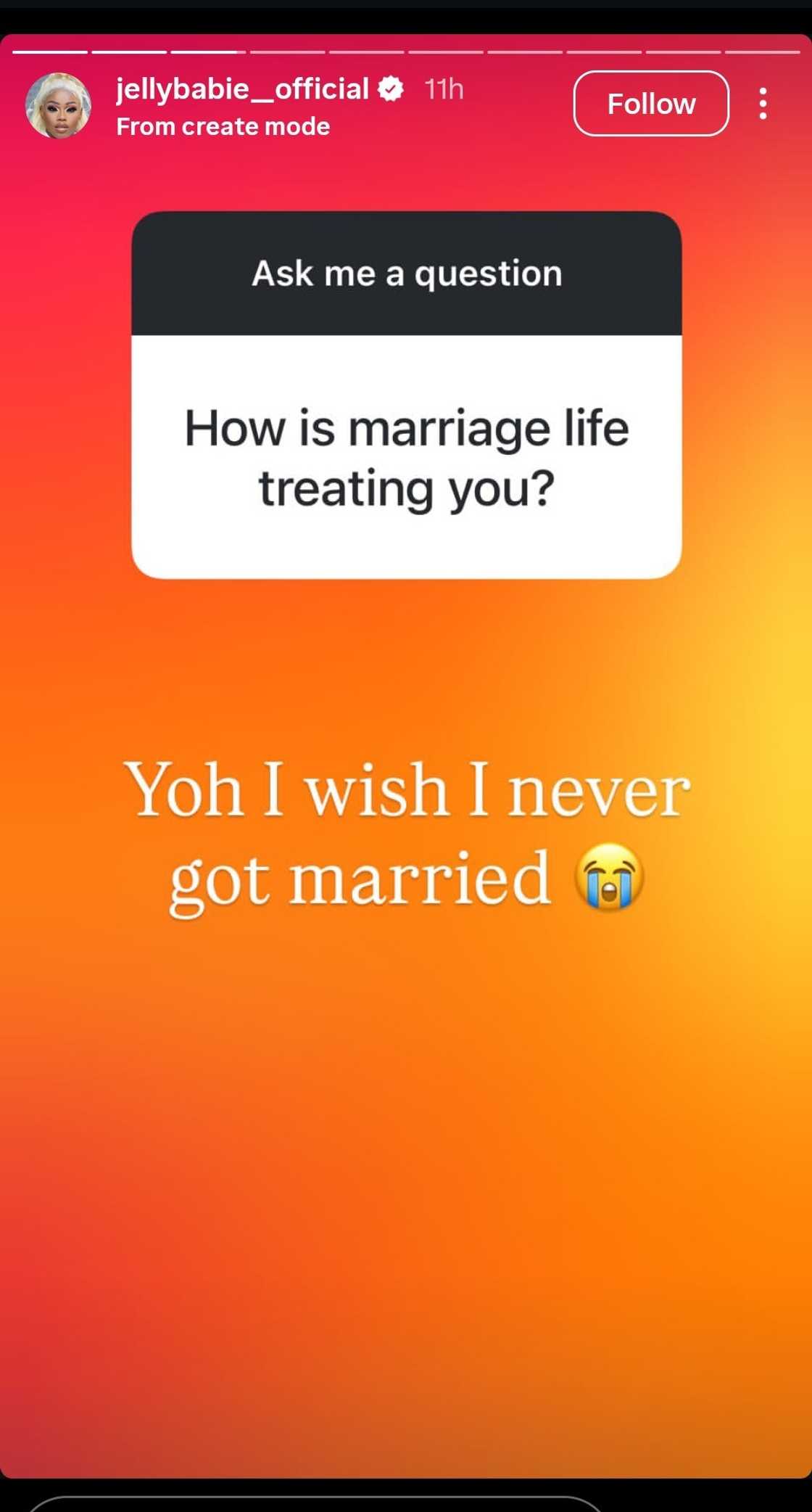 Jelly Babie opens up about alleged abuse in marriage to Sangoma