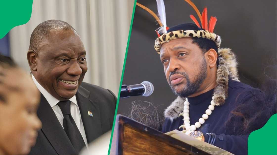 King Misuzulu and President Cyril Ramaphosa watch on as barefoot woman tries to storm stage King Misuzulu and President Cyril Ramaphosa watch on as barefoot woman tries to storm stage