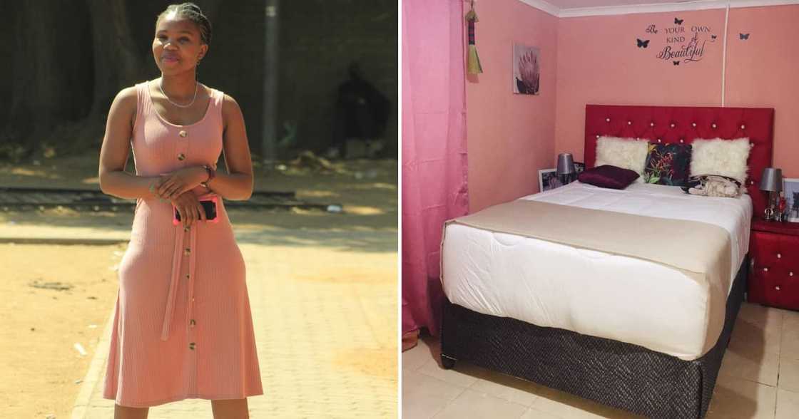 Lady shows off cute and colourful bedroom Lady shows off cute and colourful bedroom