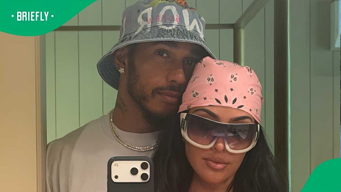 Kim Kardashian enjoys a holiday with Lewis Hamilton.