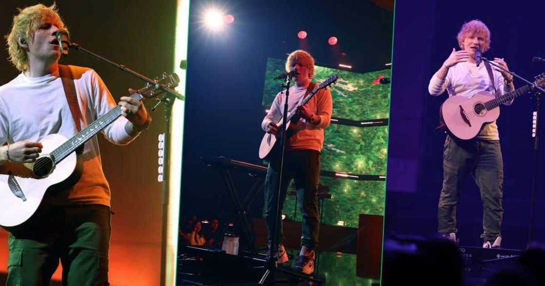 Ed Sheeran performs at Amazon Music Live