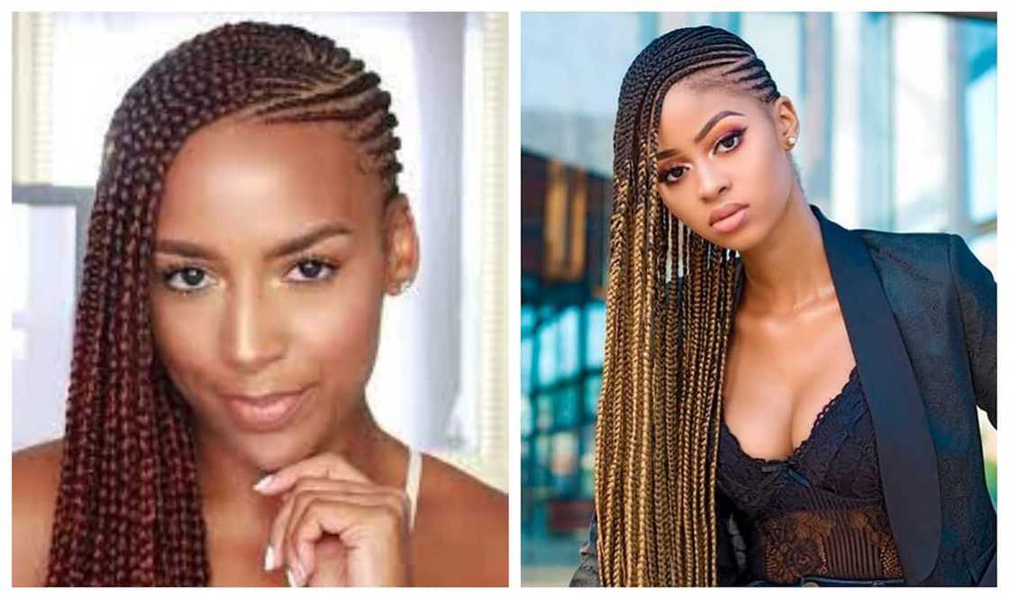 How do you style plaited braids?