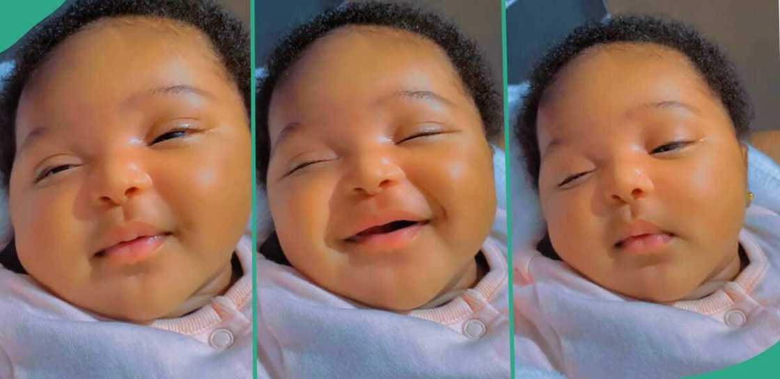 A beautiful baby went viral for her smile and hair A beautiful baby went viral for her smile and hair
