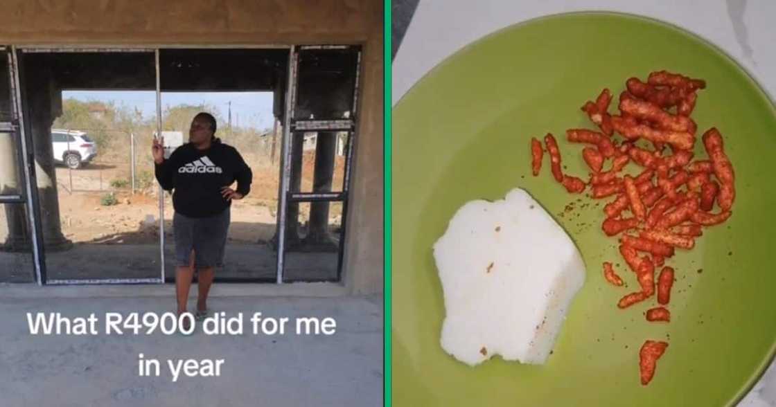 woman shows what she ate while building a house woman shows what she ate while building a house