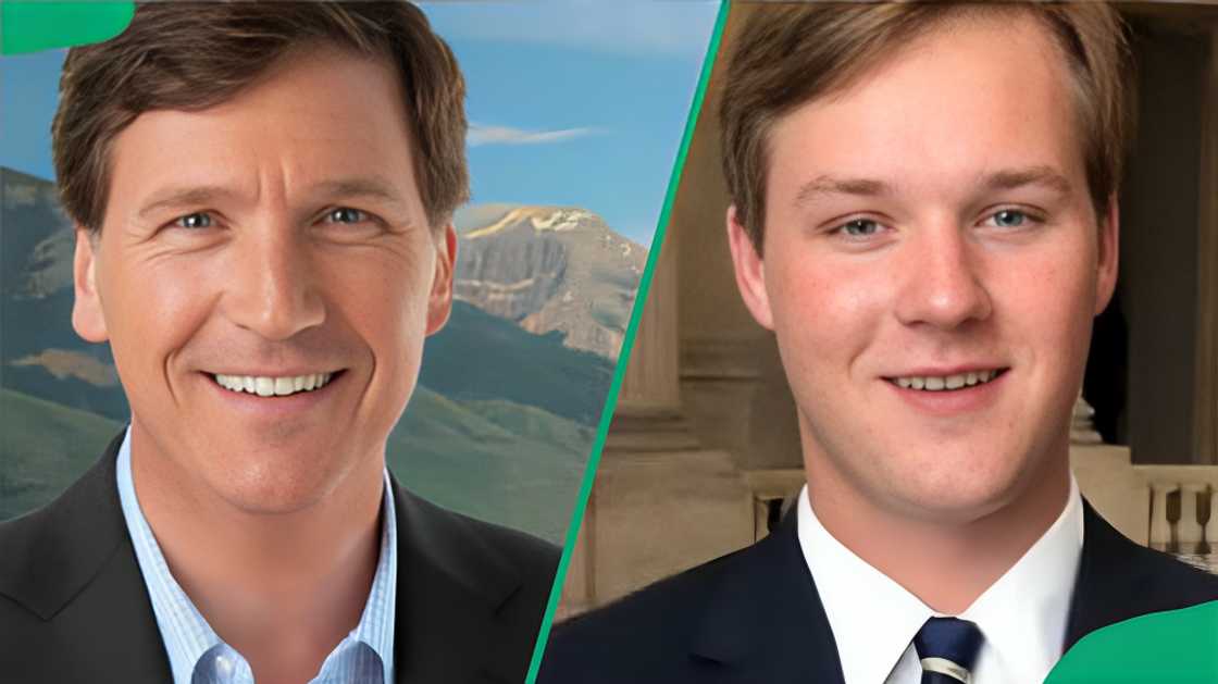 Buckley Carlson with his father, Tucker Buckley Carlson with his father, Tucker