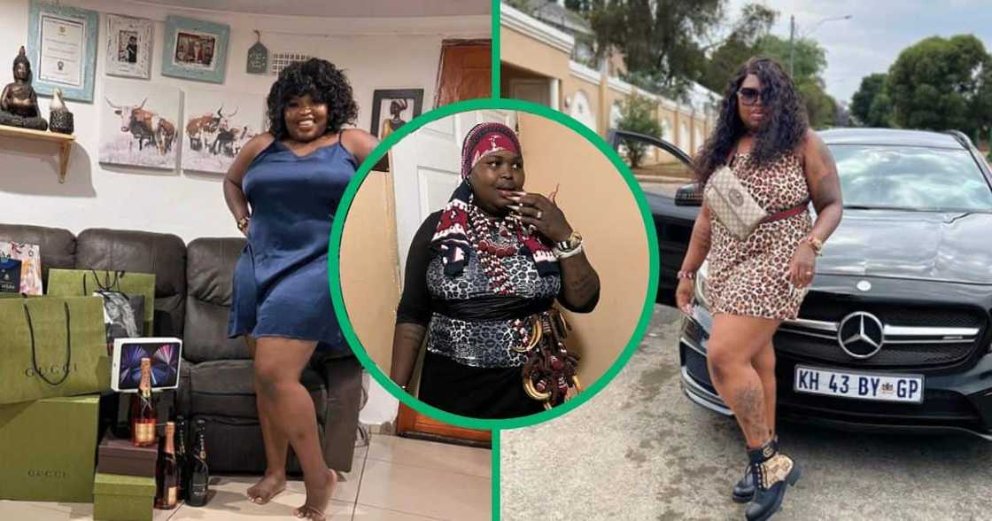 Celebrity sangoma Dr Maweni after shopping at Gucci and adding this Mercedes Benz to her collection. Celebrity sangoma Dr Maweni after shopping at Gucci and adding this Mercedes Benz to her collection.