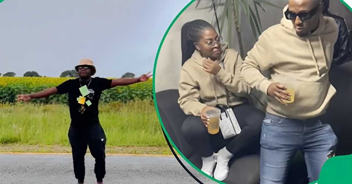 Girlfriend embarrassed by man at groove Girlfriend embarrassed by man at groove