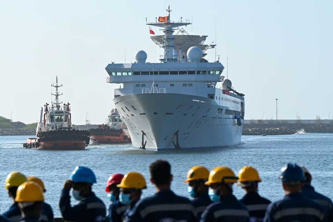 The Yuan Wang 5 entered the deep-sea port after securing permission to enter Sri Lankan waters on the condition it would not engage in any research The Yuan Wang 5 entered the deep-sea port after securing permission to enter Sri Lankan waters on the condition it would not engage in any research