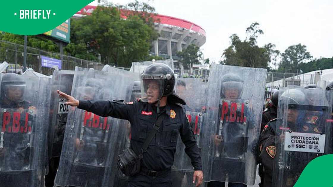 A riot took place during the first opening game of the Soccer World Cup A riot took place during the first opening game of the Soccer World Cup
