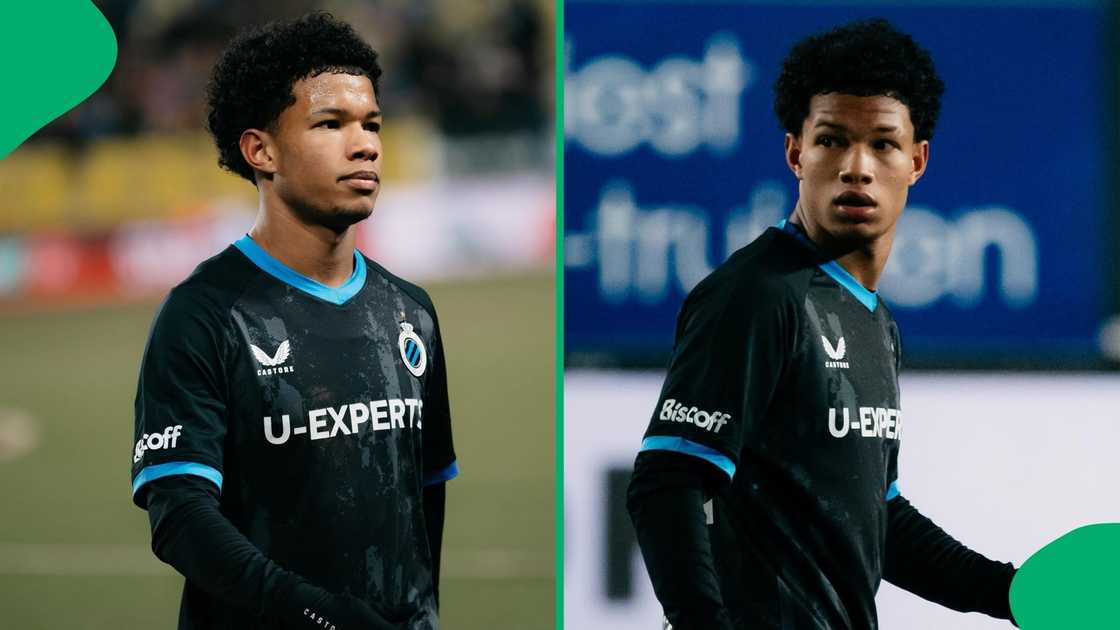 Shandre Campbell made his senior debut for Club Brugge.