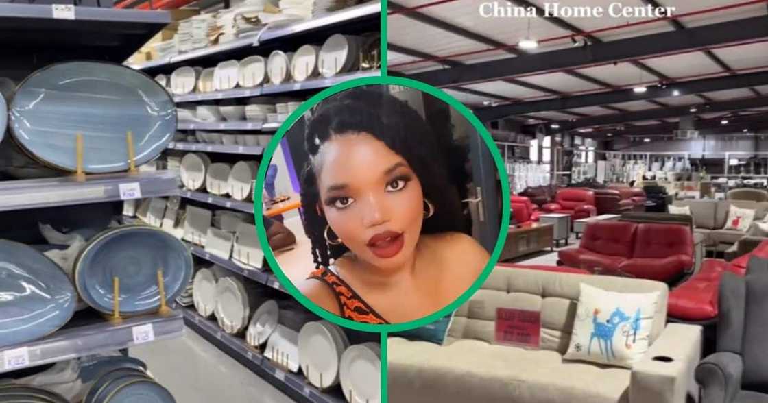 Woman shares plug for affordable furniture and home goods at Durban China shop Woman shares plug for affordable furniture and home goods at Durban China shop