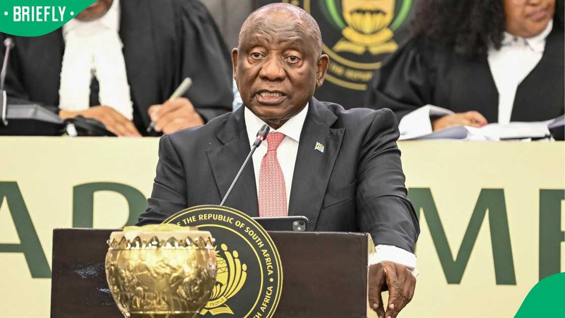 President Cyril Ramaphosa addressing the National Assembly President Cyril Ramaphosa addressing the National Assembly
