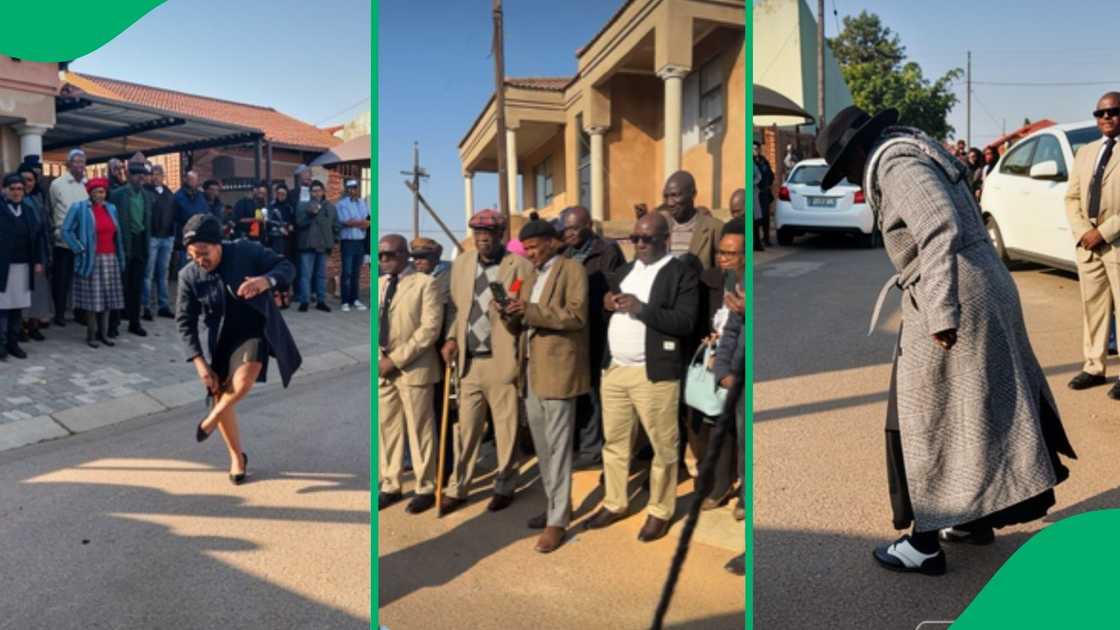 Onlookers and mkhulus cheered from the sidelines as the women took turns showing off their elegant moves Onlookers and mkhulus cheered from the sidelines as the women took turns showing off their elegant moves