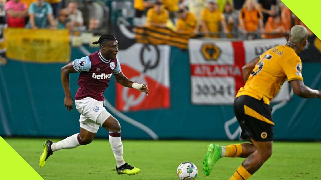 Mohammed Kudus in action for West Ham.