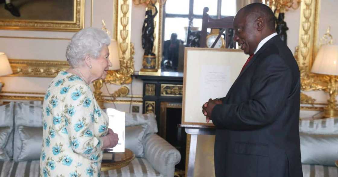 President Cyril Ramaphosa and Queen Elizabeth II President Cyril Ramaphosa and Queen Elizabeth II