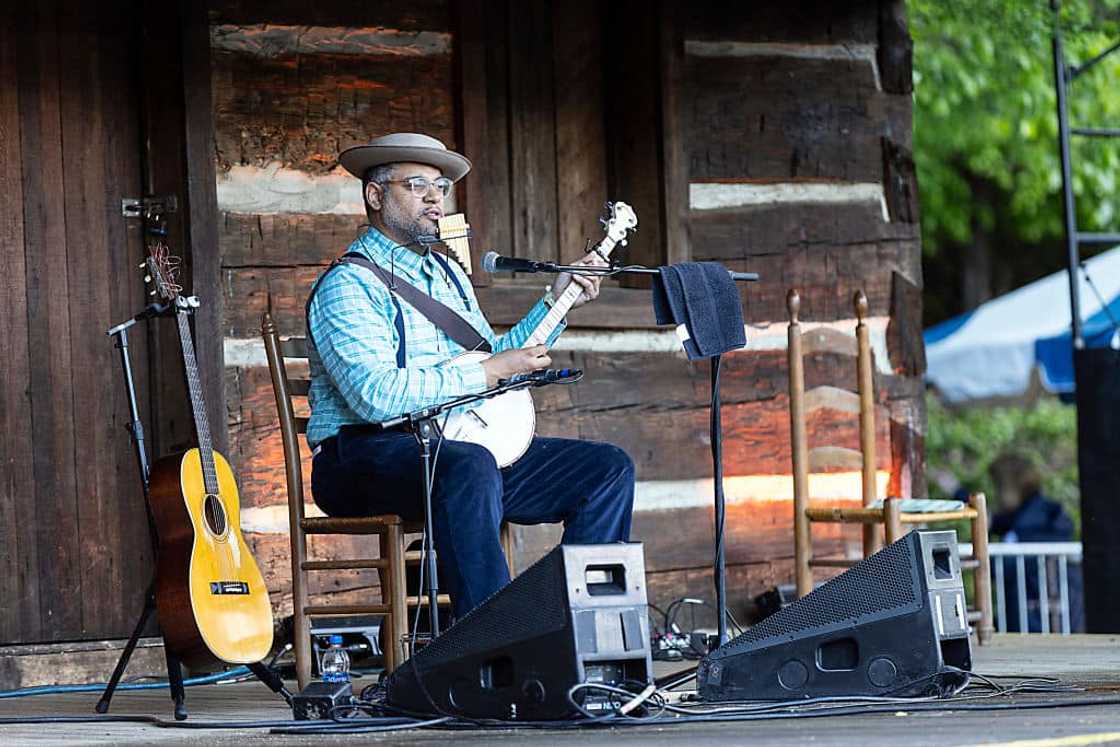 Dom Flemons performed for fans at the MerleFest at Wilkes Community College Dom Flemons performed for fans at the MerleFest at Wilkes Community College