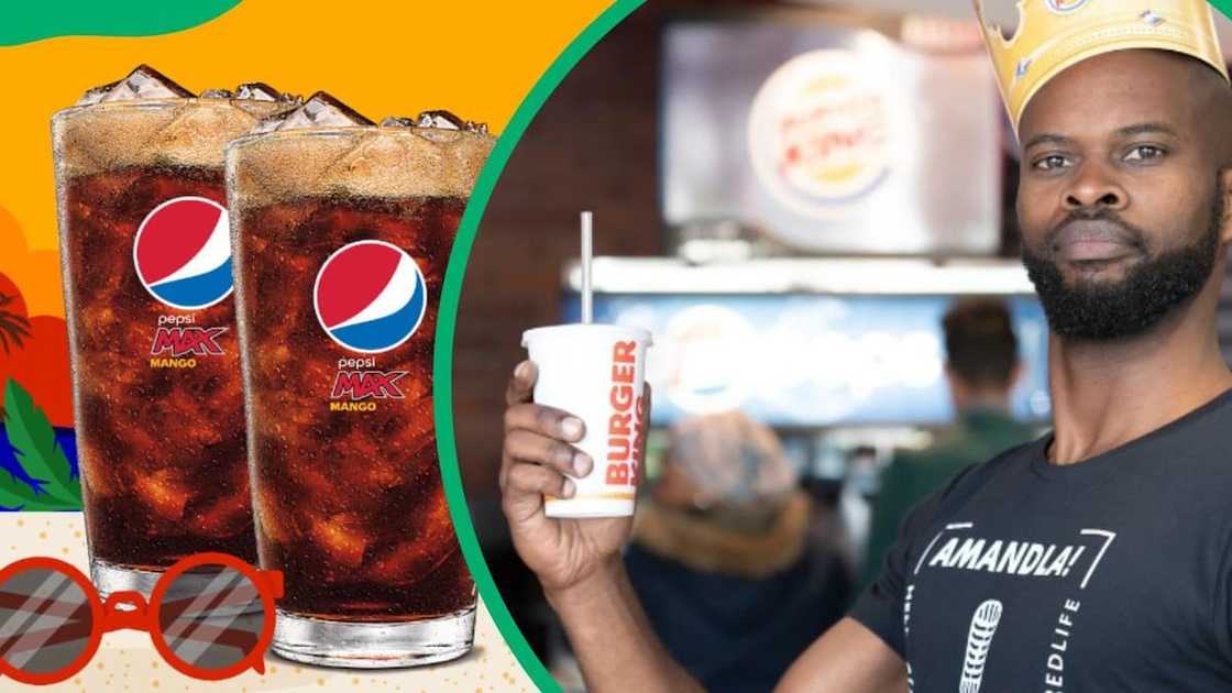 Burger King menu and beverages