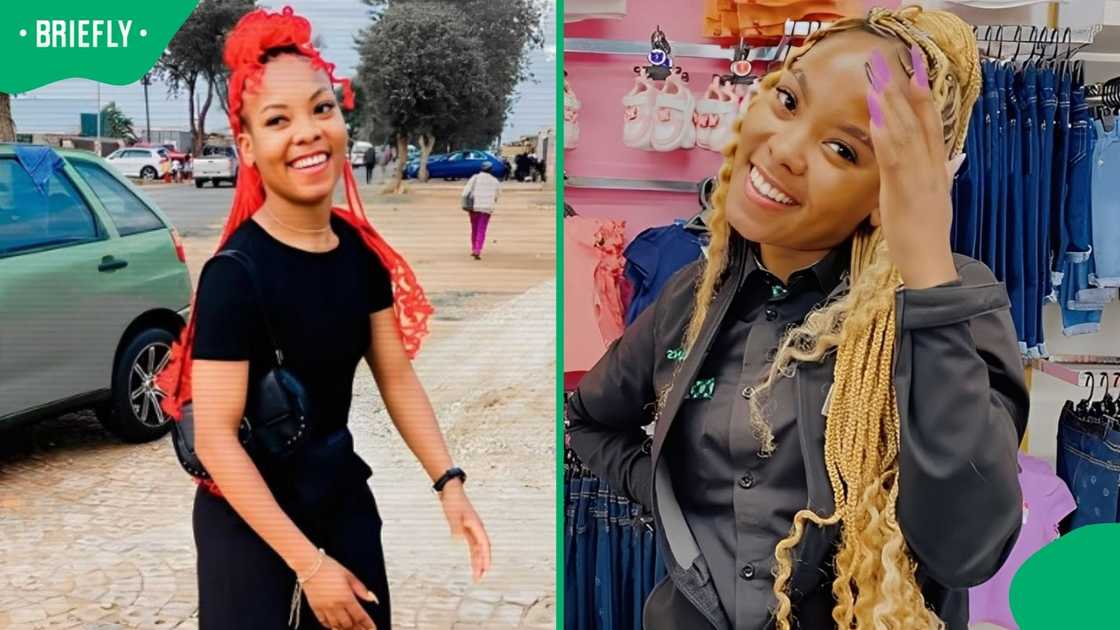 A woman showed how she improved her home. A woman showed how she improved her home.