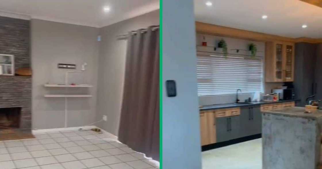 TikTok vieo shows woman's home renovation TikTok vieo shows woman's home renovation