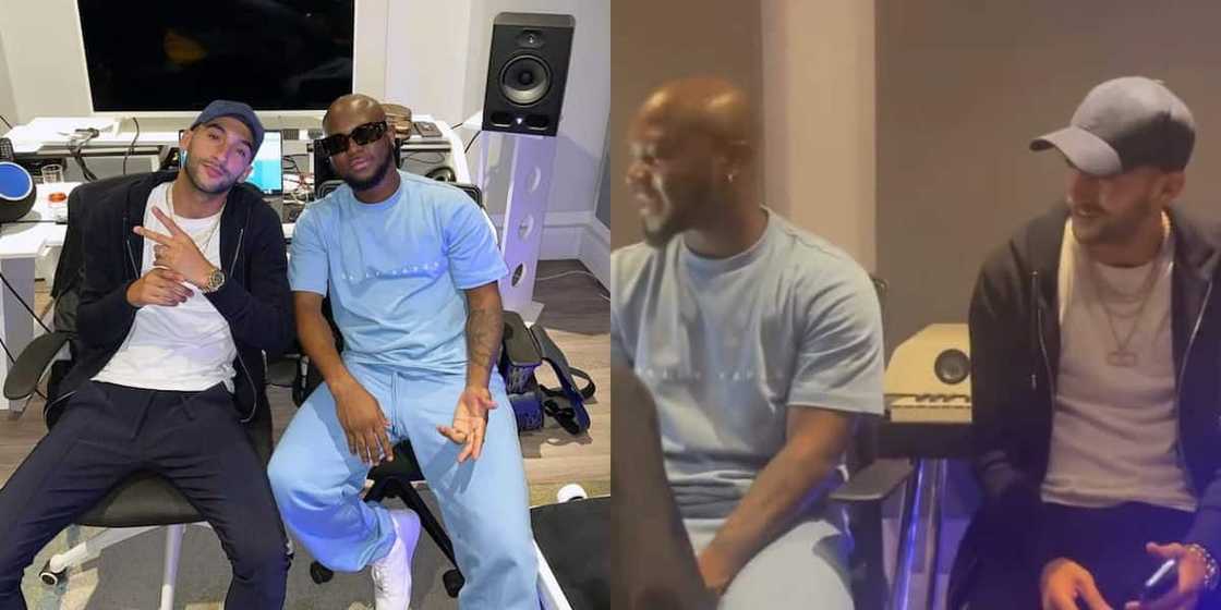 Chelsea star Hakim Ziyech hangs out with King Promise during studio session Chelsea star Hakim Ziyech hangs out with King Promise during studio session