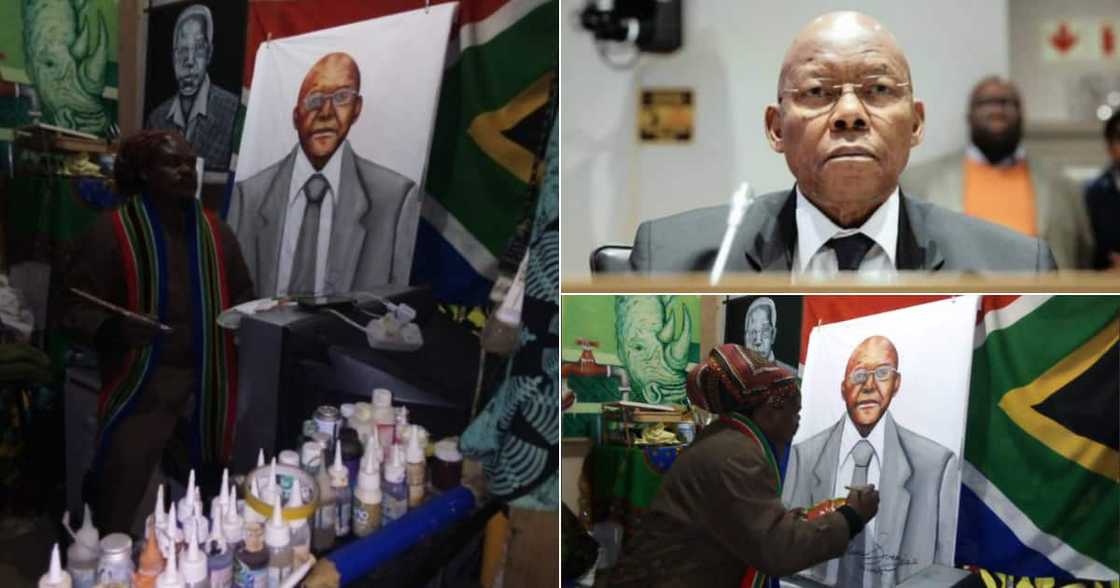 Rasta, Ben Ngubane, Dedicates painting, mixed social media reactions Rasta, Ben Ngubane, Dedicates painting, mixed social media reactions