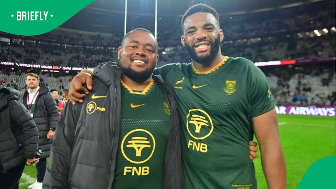 Asenathi Ntlabakanye, Vincent Tshituka, Springboks. Asenathi Ntlabakanye, Vincent Tshituka, Springboks.