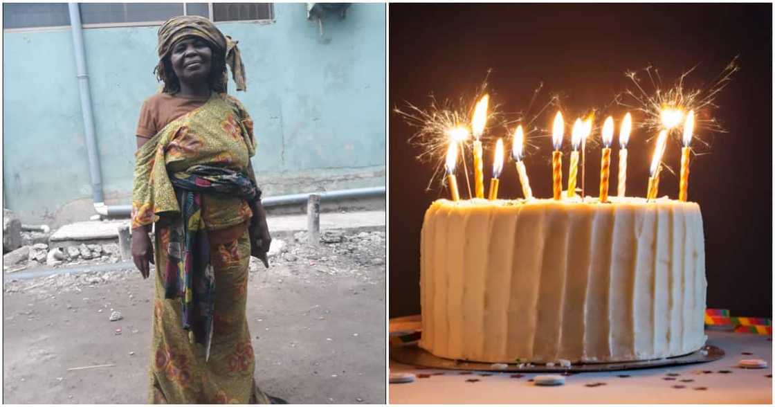 Ghanaian man celebrates the birthday of his mentally challenged mom.