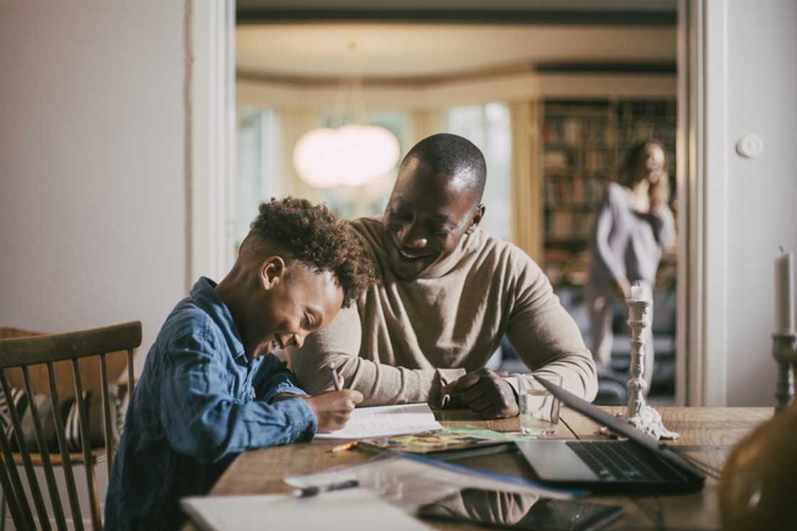 A guy's patience wore thin as he helped a kid with homework, leaving SA talking. A guy's patience wore thin as he helped a kid with homework, leaving SA talking.